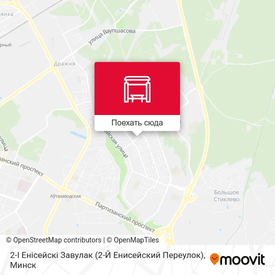 Карта 2-І Енісейскі Завулак (2-Й Енисейский Переулок)