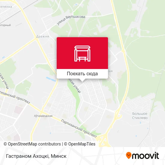 Карта Гастраном Ахоцкі