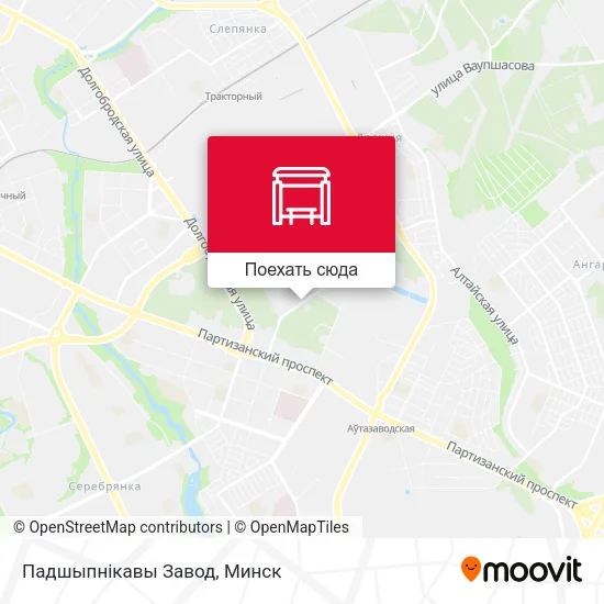 Карта Падшыпнікавы Завод