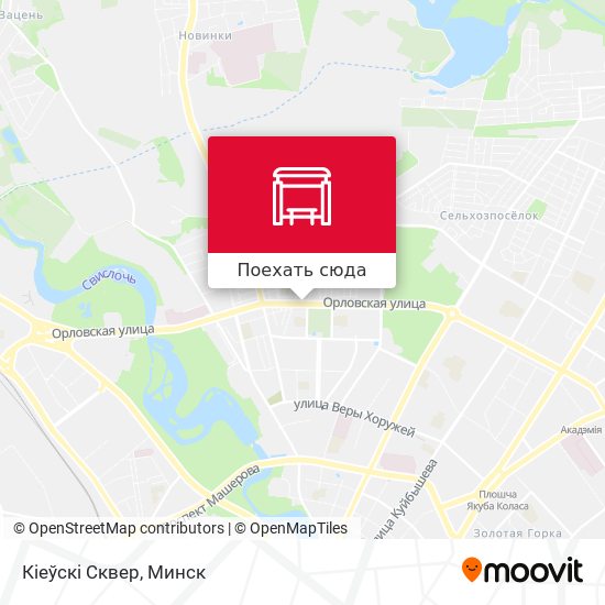 Карта Кіеўскі Сквер