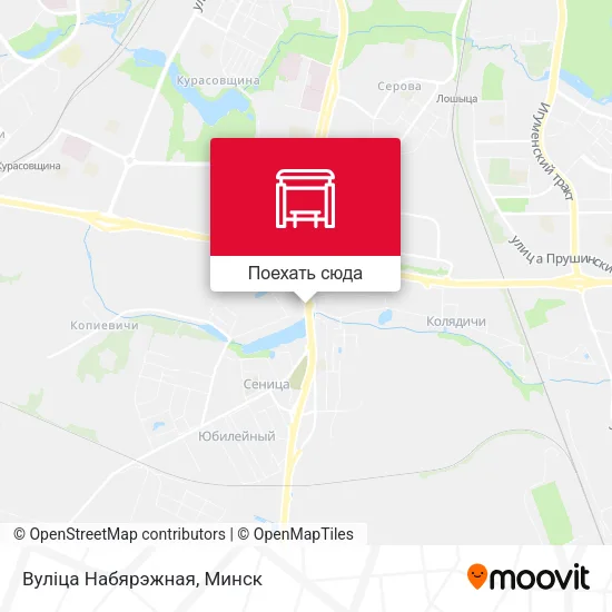 Карта Вуліца Набярэжная