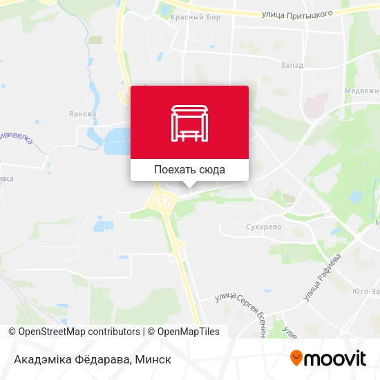 Карта Акадэміка Фёдарава