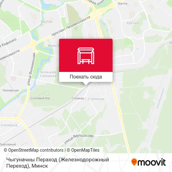 Карта Чыгуначны Пераход (Железнодорожный Переход)