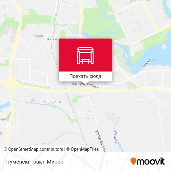 Карта Ігуменскі Тракт