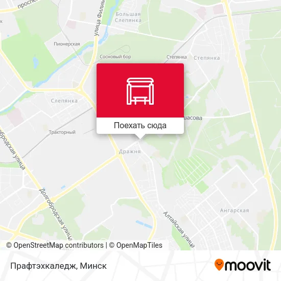 Карта Прафтэхкаледж