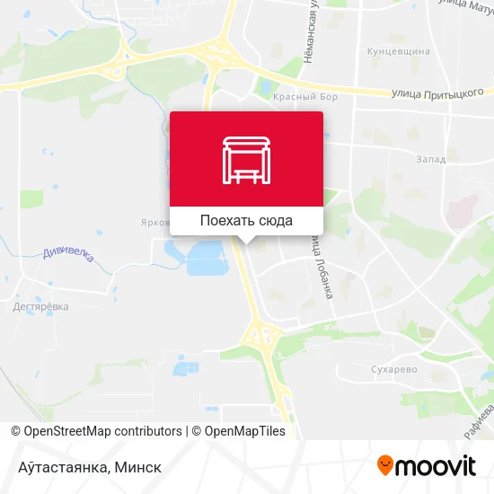 Карта Аўтастаянка