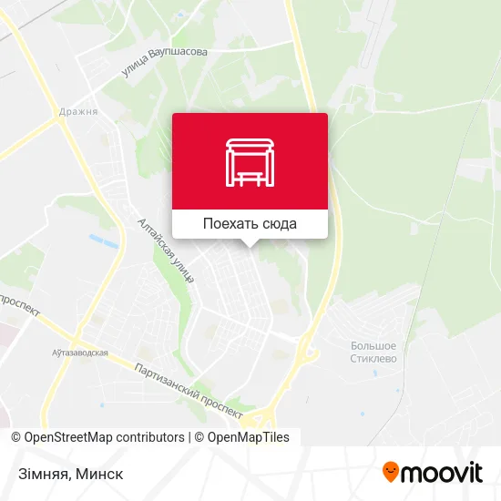 Карта Зімняя