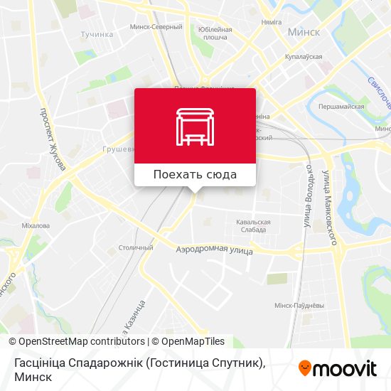 Карта Гасцініца Спадарожнік (Гостиница Спутник)