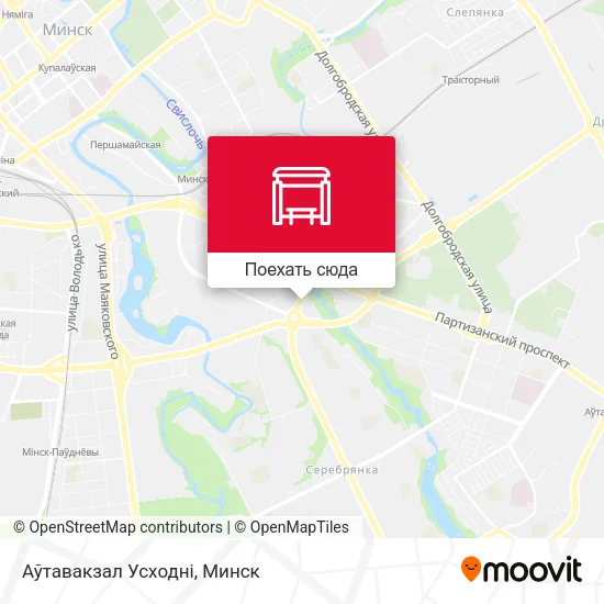 Карта Аўтавакзал Усходні