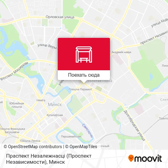 Карта Праспект Незалежнасці (Проспект Независимости)