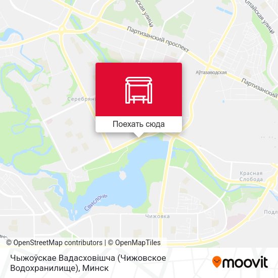 Карта Чыжоўскае Вадасховішча (Чижовское Водохранилище)
