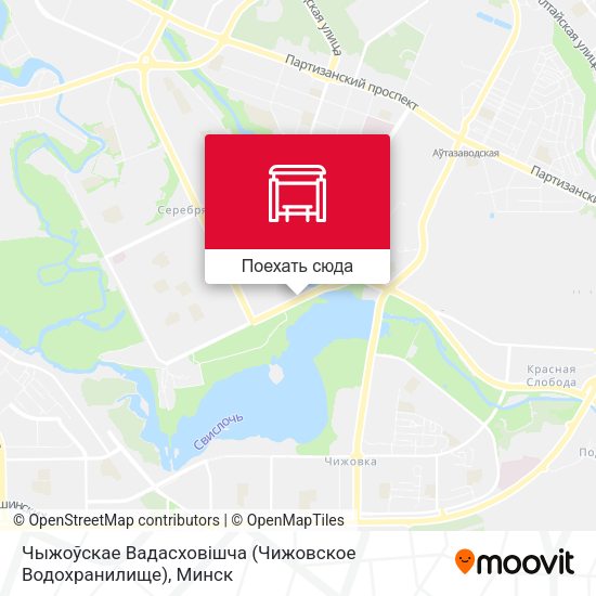 Карта Чыжоўскае Вадасховішча (Чижовское Водохранилище)