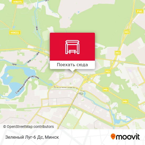 Зеленый луг минск карта