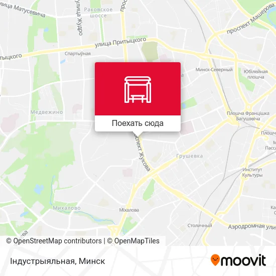 Карта Індустрыяльная