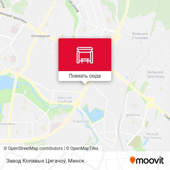 Карта Завод Колавых Цягачоў
