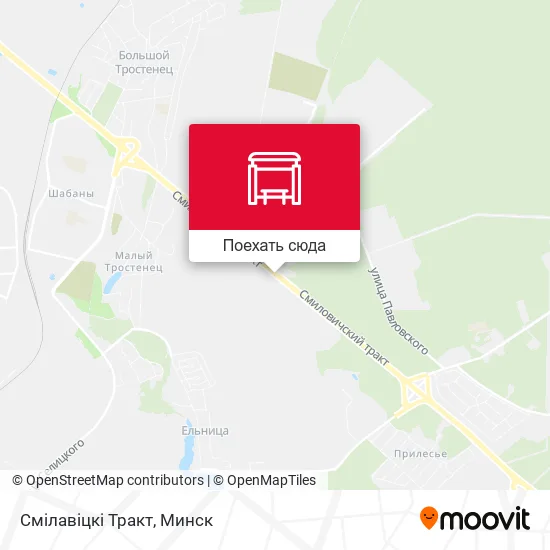 Карта Смілавіцкі Тракт