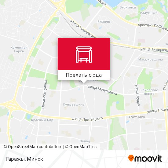 Карта Гаражы
