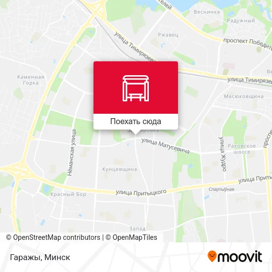 Карта Гаражы