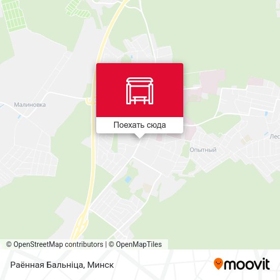 Карта Раённая Бальніца