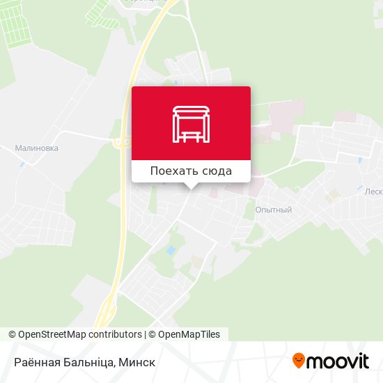 Карта Раённая Бальніца