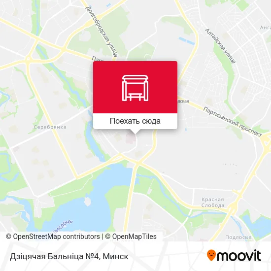 Карта Дзіцячая Бальніца №4