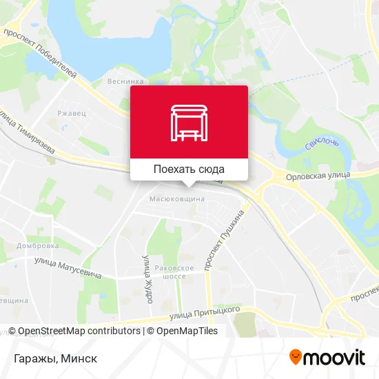 Карта Гаражы