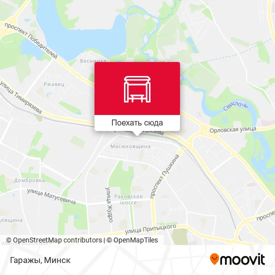 Карта Гаражы