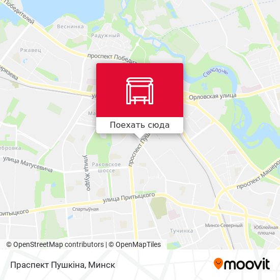 Карта Праспект Пушкіна