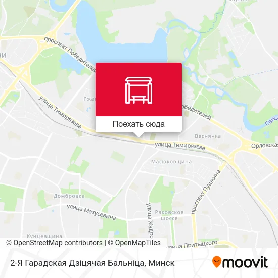 Карта 2-Я Гарадская Дзіцячая Бальніца
