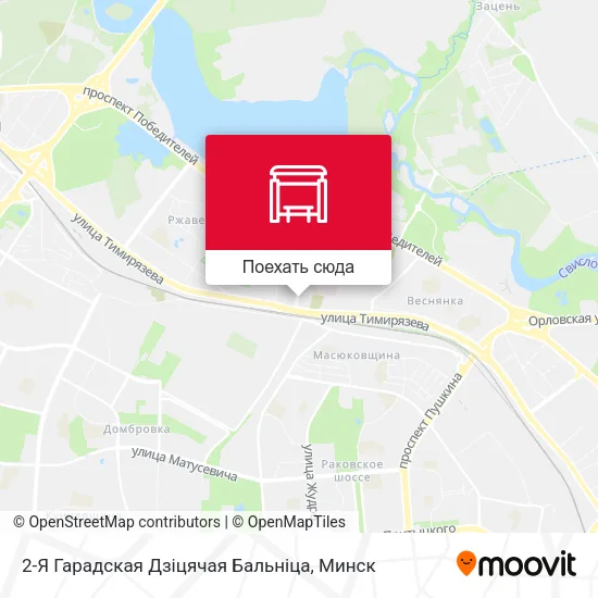 Карта 2-Я Гарадская Дзіцячая Бальніца