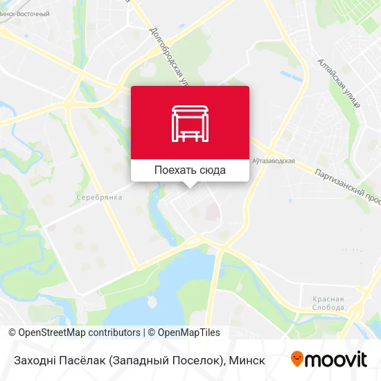 Карта Заходні Пасёлак (Западный Поселок)