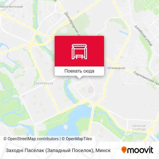 Карта Заходні Пасёлак (Западный Поселок)