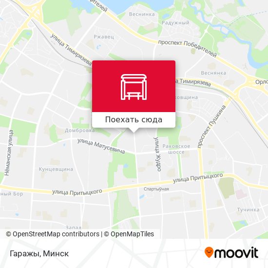 Карта Гаражы