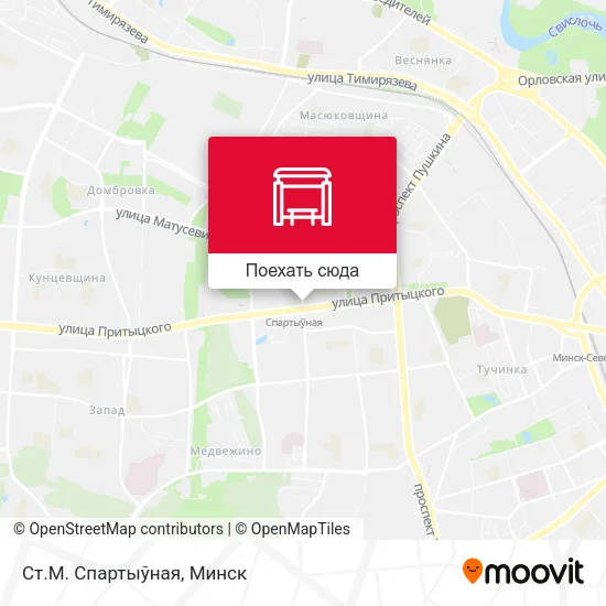 Карта Ст.М. Спартыўная