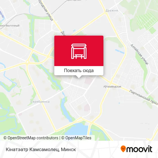Карта Кінатэатр Камсамолец