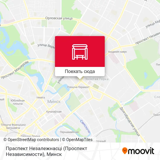 Карта Праспект Незалежнасці (Проспект Независимости)