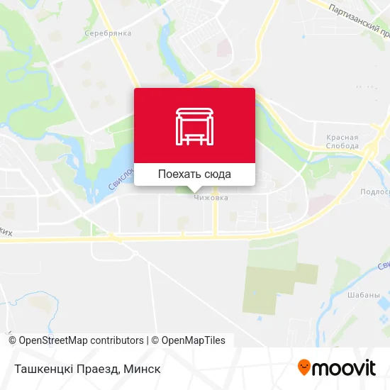 Карта Ташкенцкі Праезд