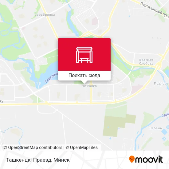 Карта Ташкенцкі Праезд