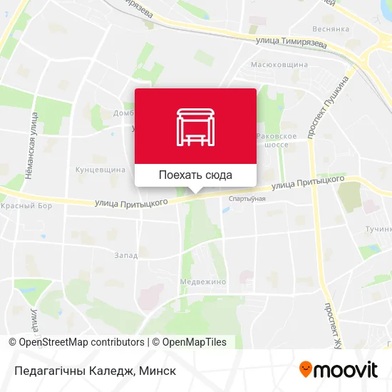 Карта Педагагічны Каледж