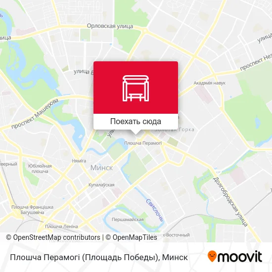 Карта Плошча Перамогі (Площадь Победы)