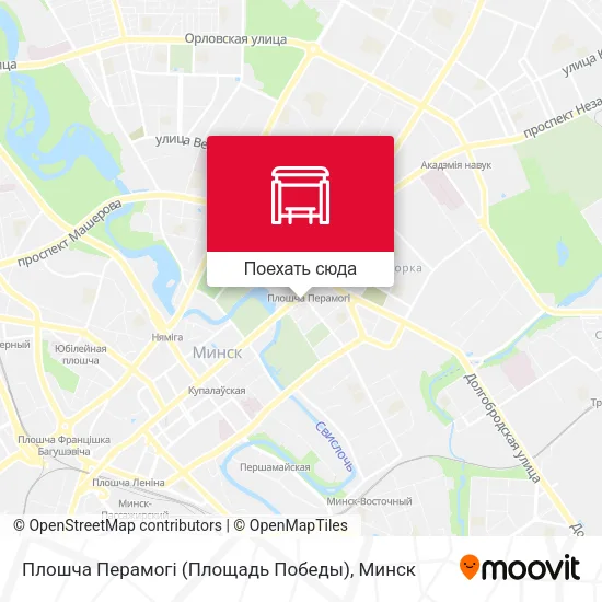 Карта Плошча Перамогі (Площадь Победы)