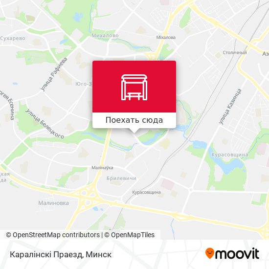 Карта Каралінскі Праезд