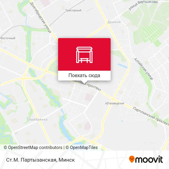 Карта Ст.М. Партызанская
