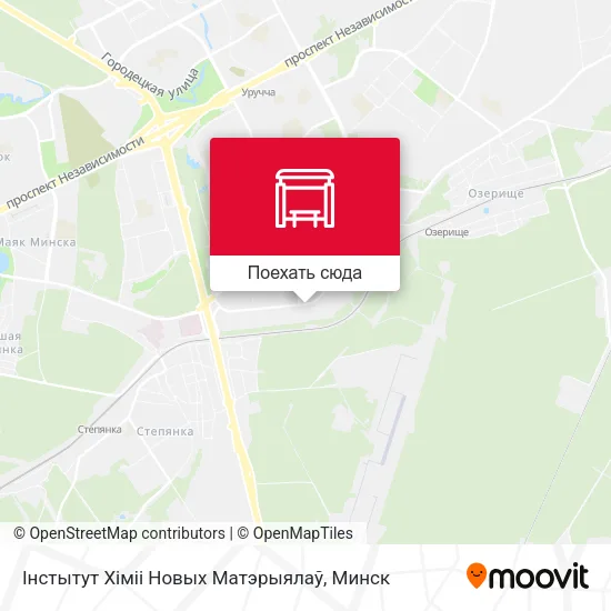 Карта Інстытут Хіміі Новых Матэрыялаў