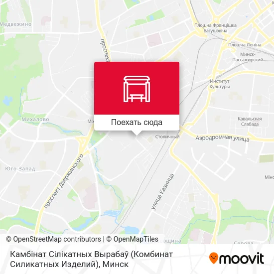 Карта Камбінат Сілікатных Вырабаў (Комбинат Силикатных Изделий)