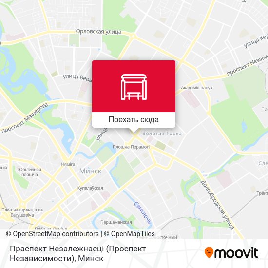 Карта Праспект Незалежнасці (Проспект Независимости)