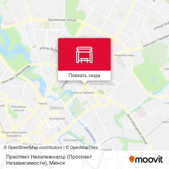 Карта Праспект Незалежнасці (Проспект Независимости)