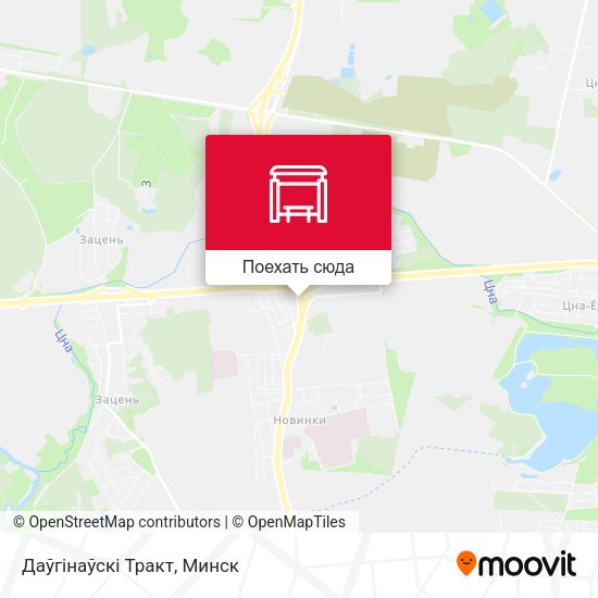 Карта Даўгінаўскі Тракт