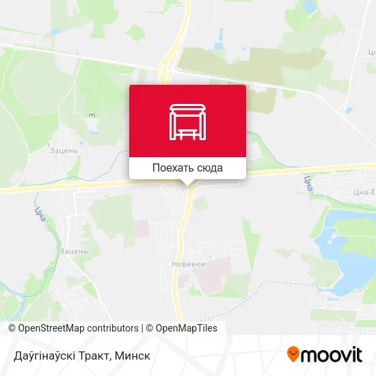 Карта Даўгінаўскі Тракт