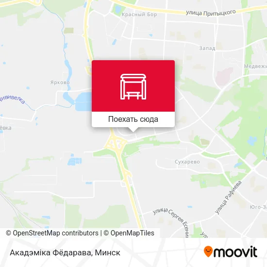 Карта Акадэміка Фёдарава